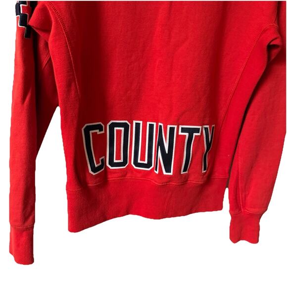 Marcelo Burlon x MLB Red Sox Mens Small Sweatshirt Pullover Crewneck Red County - Picture 9 of 9